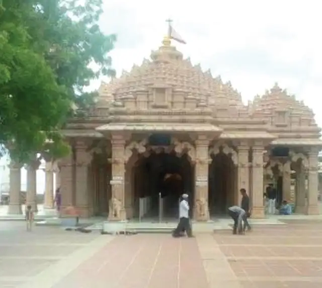 Stone temple with carved domes